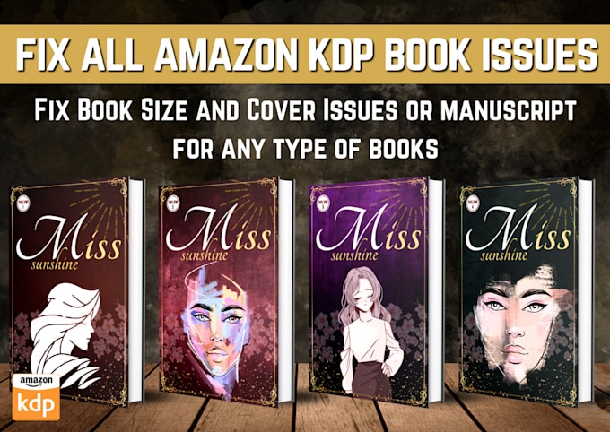 fix rejected amazon kdp book cover resize and edit interior format