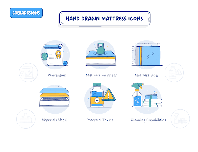 design custom vector hand drawn icon set