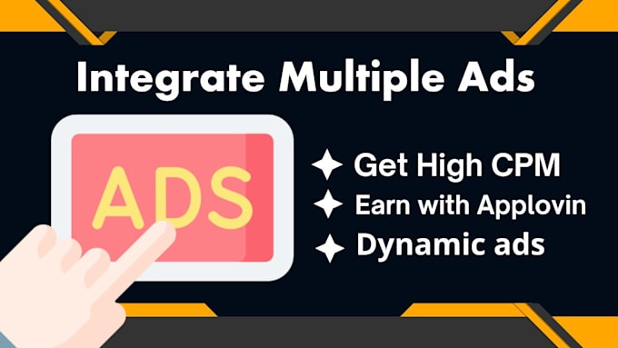 integrate admob, applovin, fb meta ads or all to earn great revenue monetize app