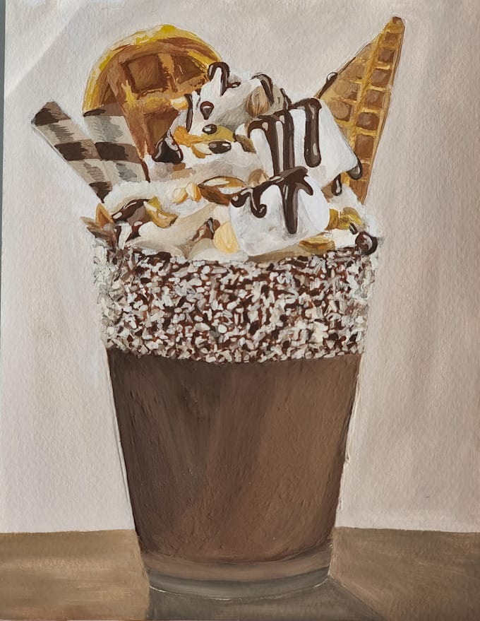 create a realistic food illustration