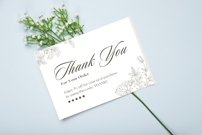 design custom amazon thank you card
