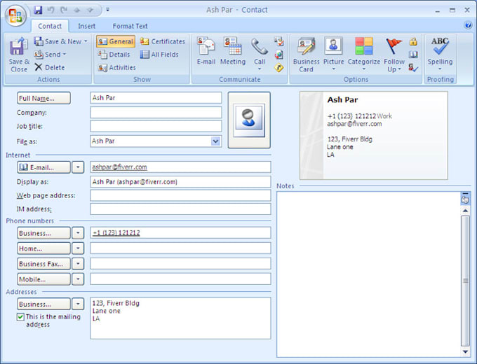 convert your scanned business cards to csv file