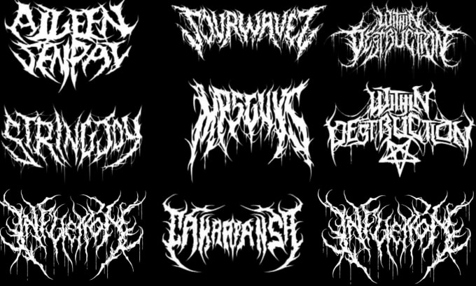 Design a professional death metal logo and emblem for your band name by ...