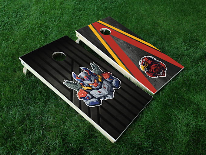 do custom cornhole board graphic designs