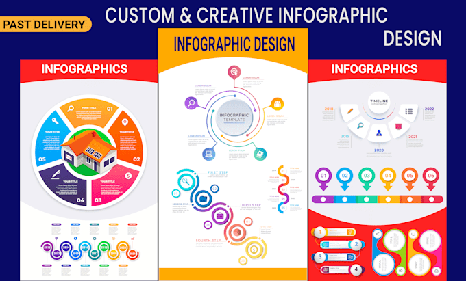 design infographics, roadmaps, flowcharts, and business infographics