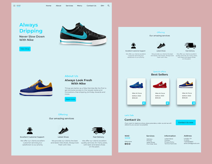 design eye catching landing page professional web designer