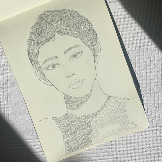 Do graphite portraits of whoever you want by Artby_ley Fiverr