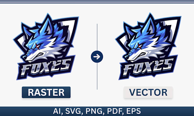 convert logo to vector and vectorize your low res image