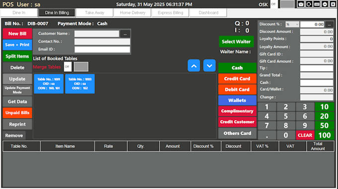 provide pos software for restaurant, fast food and coffee shops