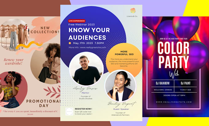 Create custom, editable, professional and funky event flyers by ...