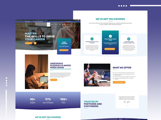 create clean and modern wordpress website design