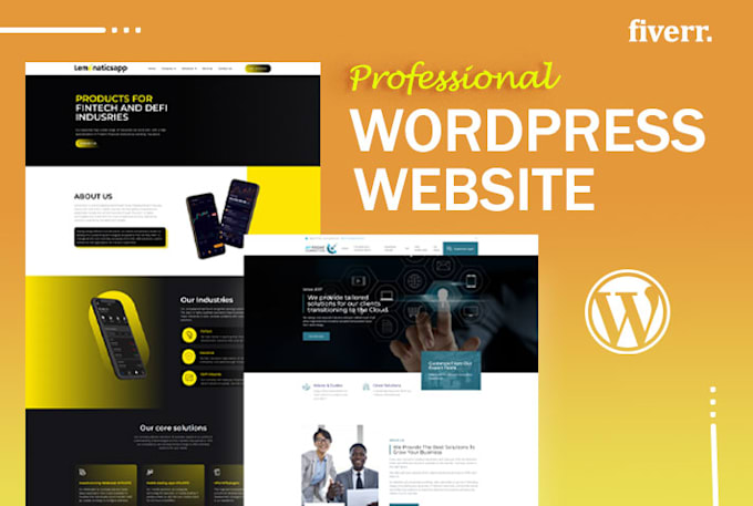 create clean and modern wordpress website design