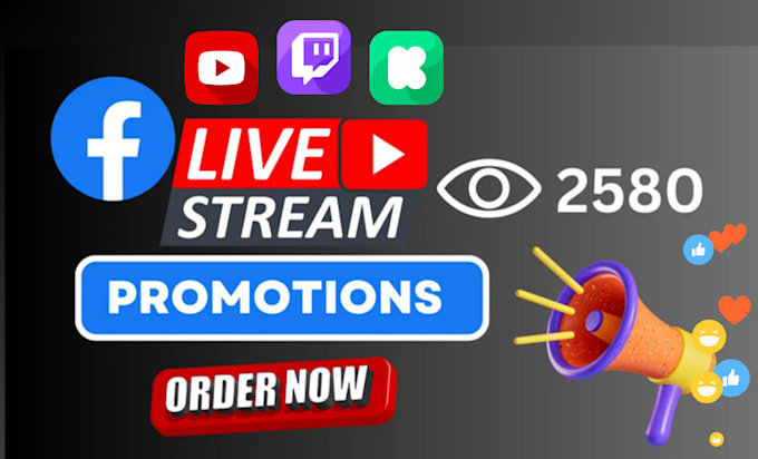 do live stream promotions organically
