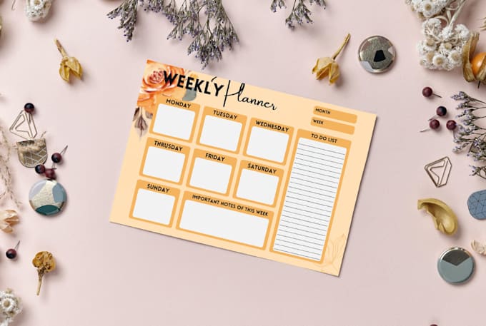 do printable planner, daily, monthly, weekly planner and journal