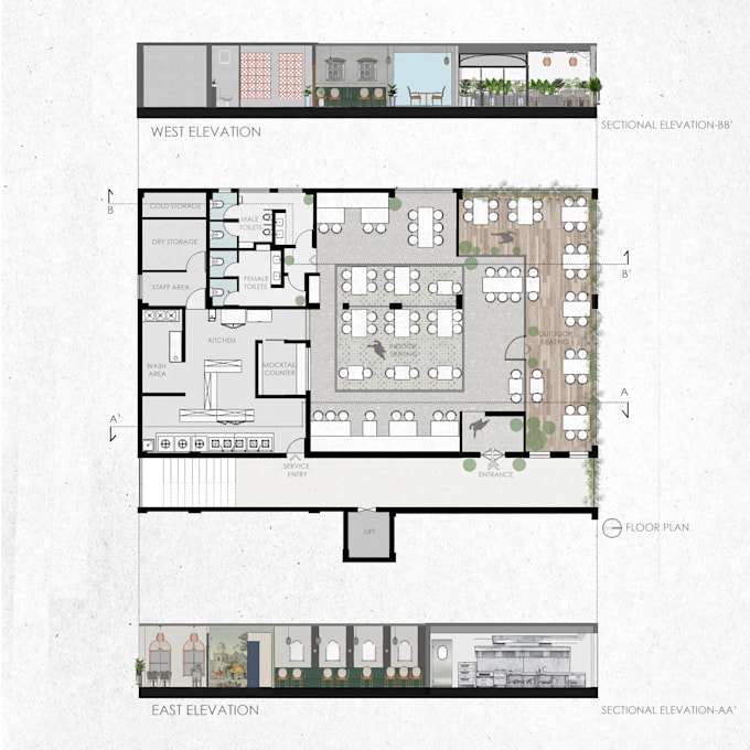 do photoshop presentations for architects