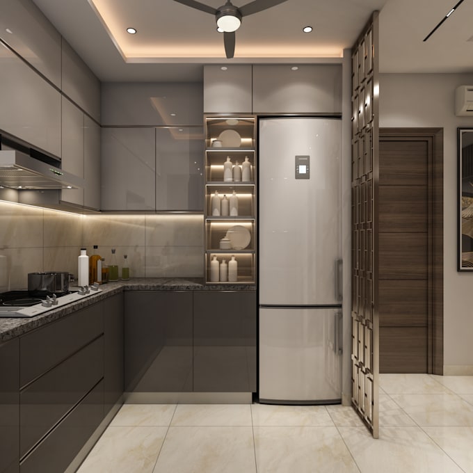 prepare contemporary or modern kitchen design