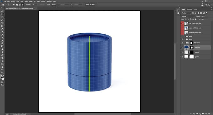 make editable PSD template or 3d mockups for your product