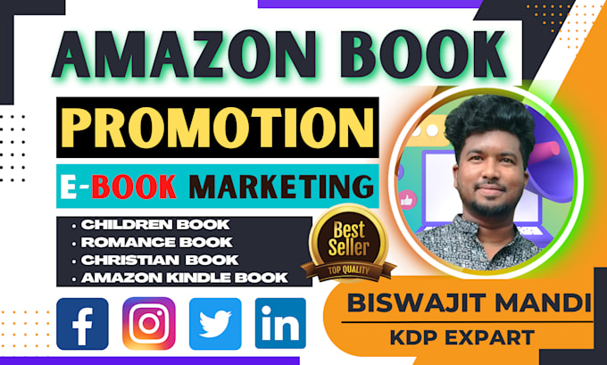 promote amazon book,ebook and kindle book