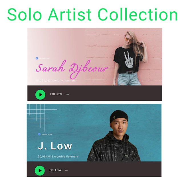 Design your spotify artist banner by Raisulalvee Fiverr