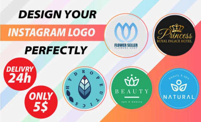 Design a custom instagram logo luxury in 12h by Leela_tec | Fiverr