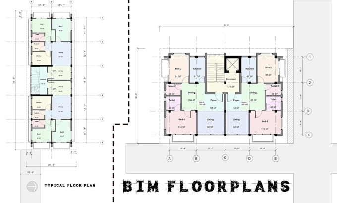 create 3d bim model and construction drawings in revit