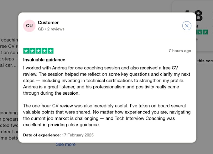 conduct a mock interview and provide job interview coaching