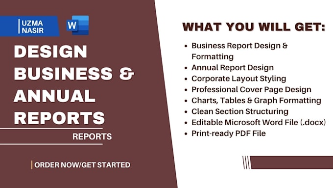 design professional business and annual reports