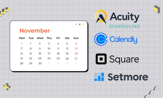 Setup acuity scheduling calendly square appointment setmore vagaro
