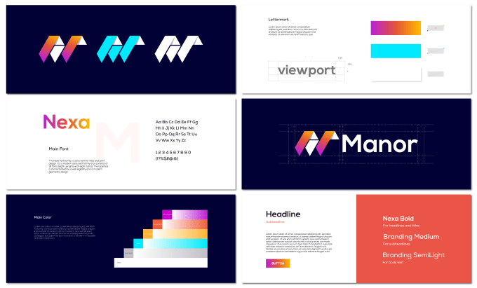 design logo, complete branding, brand guidelines, and brand style guide identity