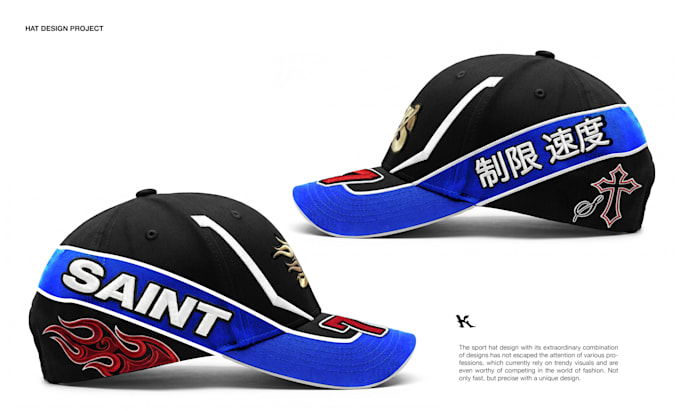 create a hat design style for your brand needs