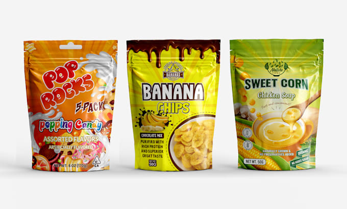 do perfect pouch design, mylar bags, food packaging and product labels