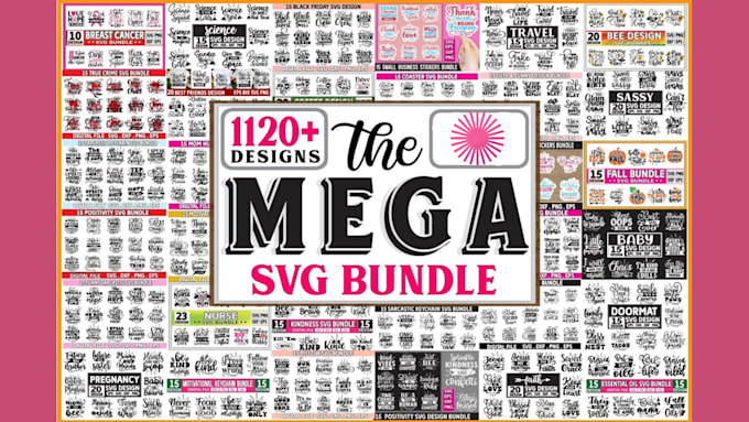 send you unique svg bundle designs