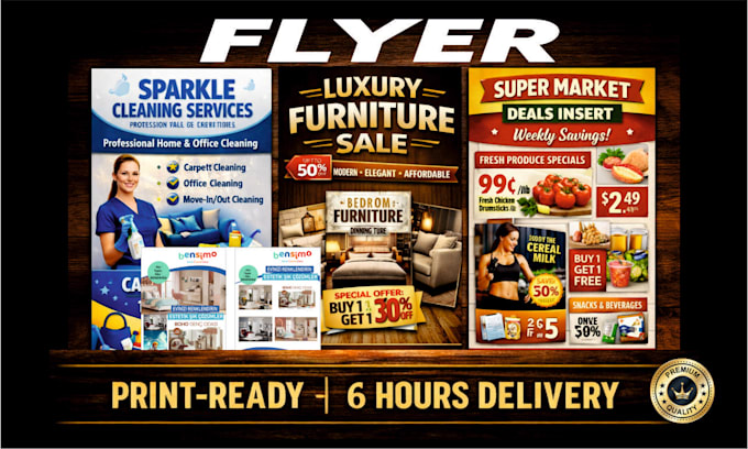 design flyer,poster, food menu with in 6 hours