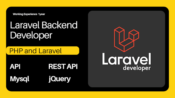 be your PHP laravel backend developer