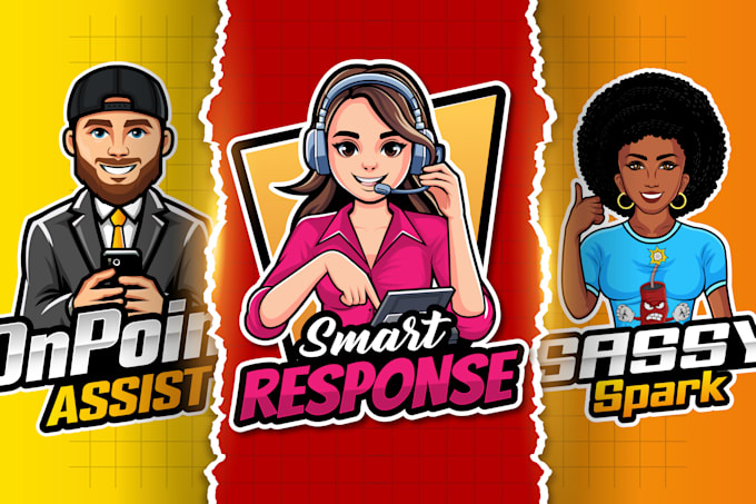 design fun cartoon character and mascot logo for your brand