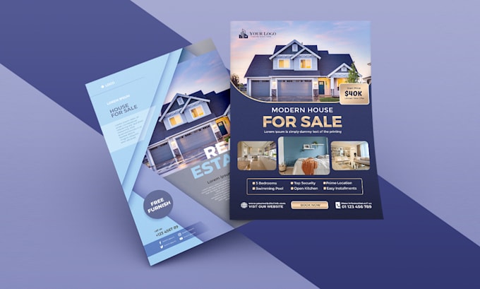 design real estate flyer, brochure