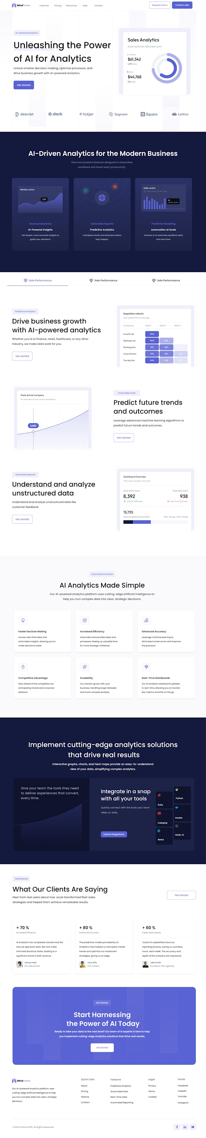 design a modern and mobile friendly website