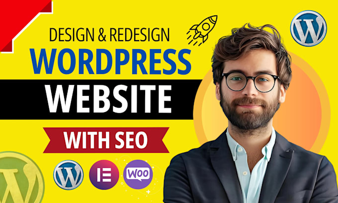 create and build responsive wordpress website design or website redesign