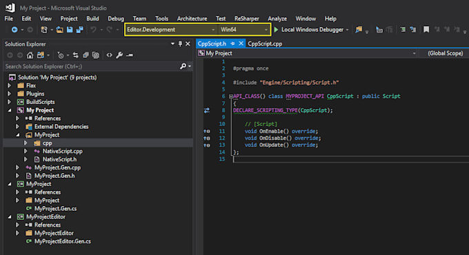 create your programs in c