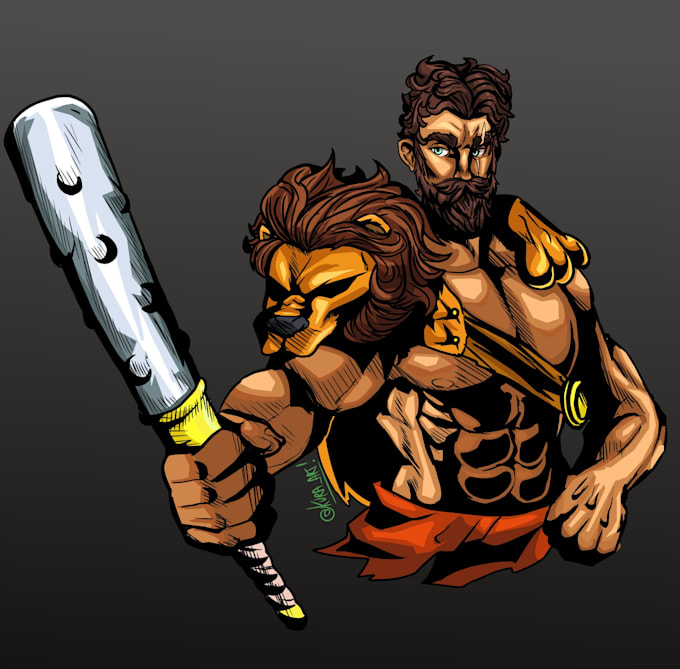 make cool artworks in cartoonish style