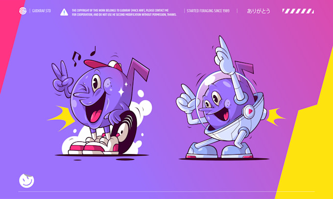 create vector character and mascot illustrations