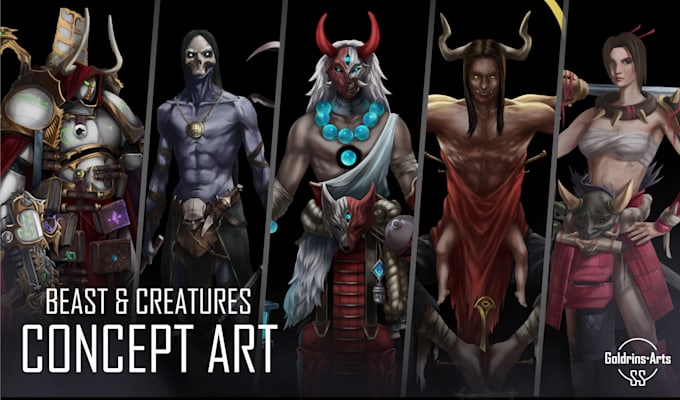 illustrate any art, characters and creatures
