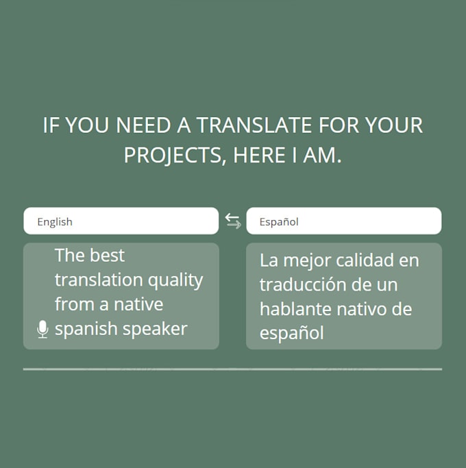Do the best english to spanish translate by Sanma77 Fiverr
