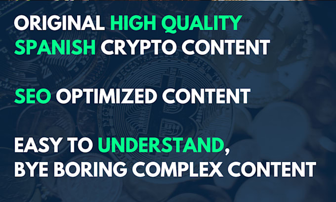 write high quality spanish crypto content