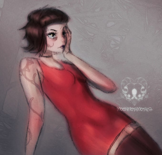 make custom gothic anime art for you