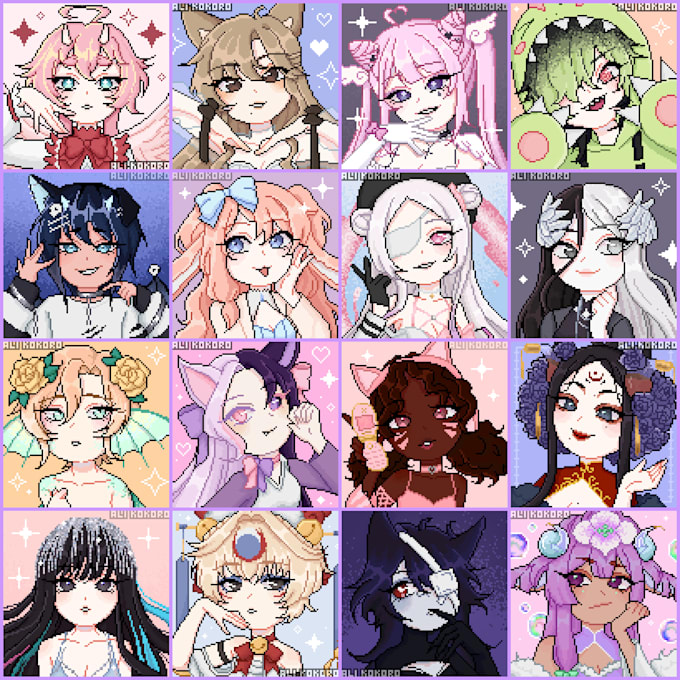 draw pixel art commission