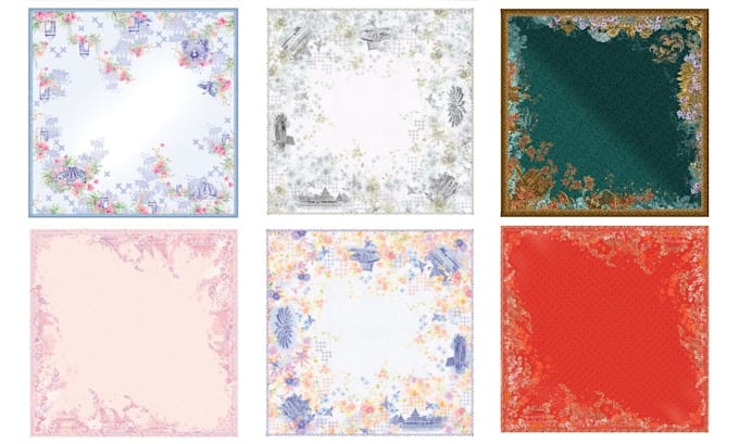 create exclusive scarf, bandana, or hijab design