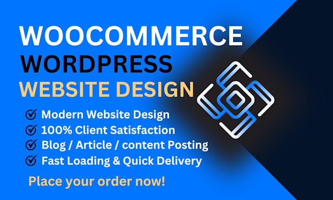 create woocomerce wordpress website design and development