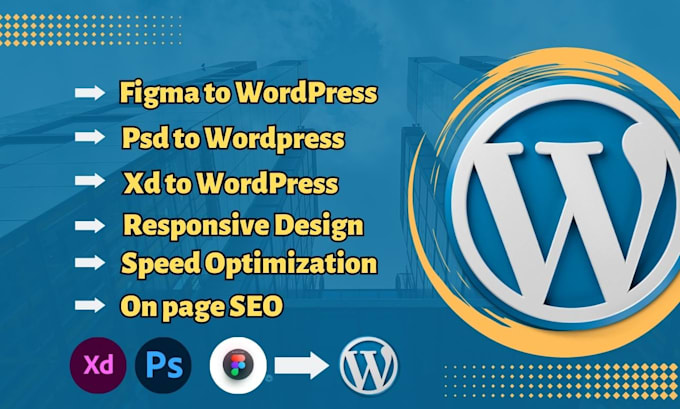 do convert figma to wordpress or xd to wordpress or psd to wordpress