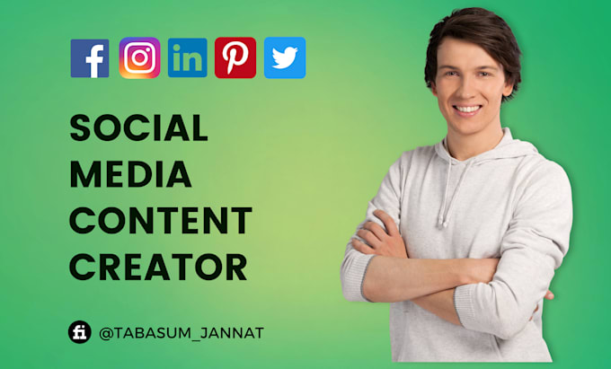 be your social media marketing manager and content creator